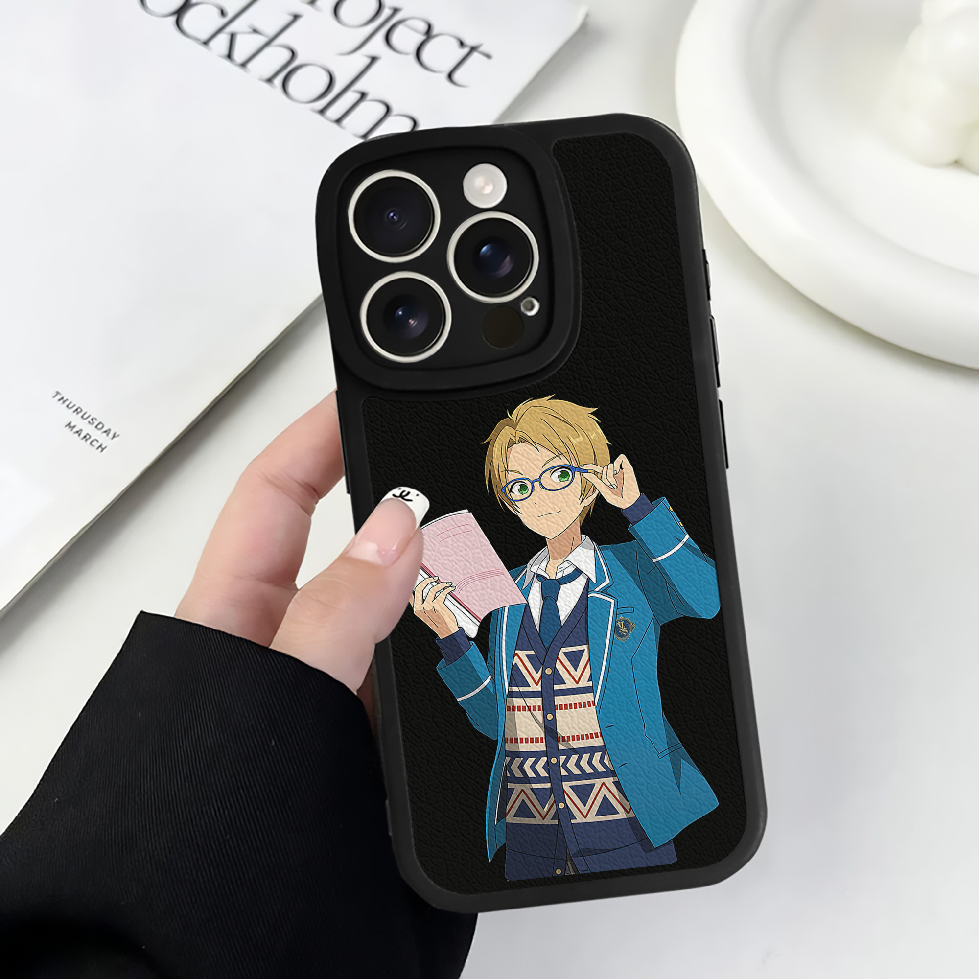 （画像用） あんさんぶるスターズ! Ensemble Stars 【iPhone 16シリーズ対応】シリコンスマホケース（レザー調） 材質：シリコン